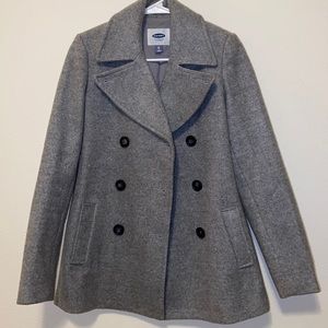 Like New + Beautiful Grey Pea Coat